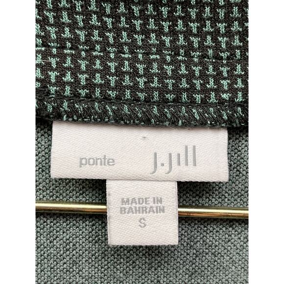 J Jill Ponte Dress Womens small tunic Short length gray/black 3/4 sleeves - Picture 3 of 5